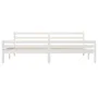 White solid wood bed frame Supe King 180x200 cm by vidaXL, Beds and slatted bases - Ref: Foro24-814835, Price: 130,87 €, Disc...