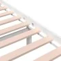 White solid wood bed frame Supe King 180x200 cm by vidaXL, Beds and slatted bases - Ref: Foro24-814835, Price: 130,87 €, Disc...