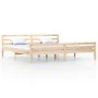 Estructura de cama madera maciza 200x200 cm de vidaXL, Camas y somieres - Ref: Foro24-814839, Precio: 106,13 €, Descuento: %
