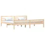 Estructura de cama madera maciza 200x200 cm de vidaXL, Camas y somieres - Ref: Foro24-814839, Precio: 106,13 €, Descuento: %