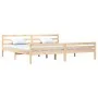 Solid wood bed frame 200x200 cm by vidaXL, Beds and slatted bases - Ref: Foro24-814839, Price: 124,84 €, Discount: %