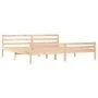 Solid wood bed frame 200x200 cm by vidaXL, Beds and slatted bases - Ref: Foro24-814839, Price: 124,84 €, Discount: %