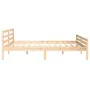 Estructura de cama madera maciza 200x200 cm de vidaXL, Camas y somieres - Ref: Foro24-814839, Precio: 106,13 €, Descuento: %