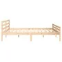 Solid wood bed frame 200x200 cm by vidaXL, Beds and slatted bases - Ref: Foro24-814839, Price: 124,84 €, Discount: %