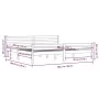 Solid wood bed frame 200x200 cm by vidaXL, Beds and slatted bases - Ref: Foro24-814839, Price: 124,84 €, Discount: %