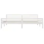 Weißer Massivholzbettrahmen 200x200 cm von vidaXL, Betten und Lattenroste - Ref: Foro24-814840, Preis: 125,69 €, Rabatt: %
