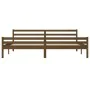 Honey brown solid wood bed frame 200x200 cm by vidaXL, Beds and slatted bases - Ref: Foro24-814842, Price: 102,54 €, Discount: %