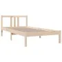 Solid wood bed frame 90x190 cm by vidaXL, Beds and slatted bases - Ref: Foro24-814849, Price: 82,35 €, Discount: %
