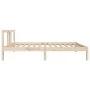 Bettrahmen aus Massivholz 90x190 cm von vidaXL, Betten und Lattenroste - Ref: Foro24-814849, Preis: 82,35 €, Rabatt: %