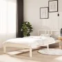 White solid wood bed frame 90x200 cm by vidaXL, Beds and slatted bases - Ref: Foro24-814870, Price: 77,37 €, Discount: %