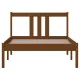 Honey brown solid wood bed frame 90x200 cm by vidaXL, Beds and slatted bases - Ref: Foro24-814872, Price: 77,08 €, Discount: %