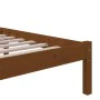 Honey brown solid wood bed frame 90x200 cm by vidaXL, Beds and slatted bases - Ref: Foro24-814872, Price: 77,08 €, Discount: %
