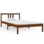 Honey brown solid wood bed frame 100x200 cm by vidaXL, Beds and slatted bases - Ref: Foro24-814877, Price: 104,41 €, Discount: %