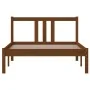 Honey brown solid wood bed frame 100x200 cm by vidaXL, Beds and slatted bases - Ref: Foro24-814877, Price: 104,41 €, Discount: %