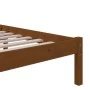 Honey brown solid wood bed frame 100x200 cm by vidaXL, Beds and slatted bases - Ref: Foro24-814877, Price: 104,41 €, Discount: %