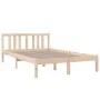 Solid wood bed frame 120x200 cm by vidaXL, Beds and slatted bases - Ref: Foro24-814879, Price: 94,83 €, Discount: %
