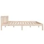 Solid wood bed frame 120x200 cm by vidaXL, Beds and slatted bases - Ref: Foro24-814879, Price: 94,83 €, Discount: %