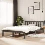 Grauer Massivholzbettrahmen 120x200 cm von vidaXL, Betten und Lattenroste - Ref: Foro24-814881, Preis: 110,86 €, Rabatt: %