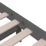 Grauer Massivholzbettrahmen 120x200 cm von vidaXL, Betten und Lattenroste - Ref: Foro24-814881, Preis: 110,86 €, Rabatt: %