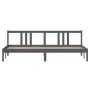 Grauer Massivholzbettrahmen 200x200 cm von vidaXL, Betten und Lattenroste - Ref: Foro24-814906, Preis: 130,74 €, Rabatt: %