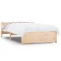 Solid wood bed frame 75x190 cm by vidaXL, Beds and slatted bases - Ref: Foro24-815004, Price: 77,22 €, Discount: %
