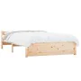 Bettgestell aus Massivholz 120x200 cm von vidaXL, Betten und Lattenroste - Ref: Foro24-815039, Preis: 111,71 €, Rabatt: %