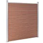 Brauner WPC-Gartenzaun 699x186 cm von vidaXL, Zaunpaneele - Ref: Foro24-3053209, Preis: 1,00 €, Rabatt: %