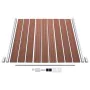 Brauner WPC-Gartenzaun 699x186 cm von vidaXL, Zaunpaneele - Ref: Foro24-3053209, Preis: 1,00 €, Rabatt: %