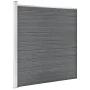 Valla de jardín de WPC gris 353x186 cm de vidaXL, Paneles de vallas - Ref: Foro24-3053225, Precio: 781,90 €, Descuento: %