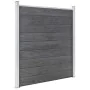 Valla de jardín de WPC gris 353x186 cm de vidaXL, Paneles de vallas - Ref: Foro24-3053225, Precio: 781,90 €, Descuento: %