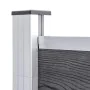Valla de jardín de WPC gris 353x186 cm de vidaXL, Paneles de vallas - Ref: Foro24-3053225, Precio: 781,90 €, Descuento: %