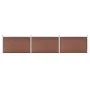 Braune WPC-Gartenzaun 526x106 cm von vidaXL, Zaunpaneele - Ref: Foro24-3053244, Preis: 483,14 €, Rabatt: %