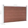 Braune WPC-Gartenzaun 526x106 cm von vidaXL, Zaunpaneele - Ref: Foro24-3053244, Preis: 483,14 €, Rabatt: %