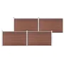 Brauner WPC-Gartenzaun 699x106 cm von vidaXL, Zaunpaneele - Ref: Foro24-3053245, Preis: 673,23 €, Rabatt: %