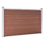 Brauner WPC-Gartenzaun 699x106 cm von vidaXL, Zaunpaneele - Ref: Foro24-3053245, Preis: 673,23 €, Rabatt: %