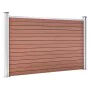 Brauner WPC-Gartenzaun 699x106 cm von vidaXL, Zaunpaneele - Ref: Foro24-3053245, Preis: 673,23 €, Rabatt: %