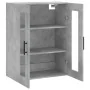Armario de pared gris hormigón 69,5x34x90 cm de vidaXL, Aparadores - Ref: Foro24-828504, Precio: 69,41 €, Descuento: %