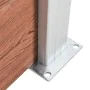 Brown WPC garden fence 699x106 cm by vidaXL, fence panels - Ref: Foro24-3053245, Price: 632,20 €, Discount: %