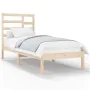 Bettgestell aus Massivholz 100x200 cm von vidaXL, Betten und Lattenroste - Ref: Foro24-3105785, Preis: 85,15 €, Rabatt: %