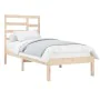 Bettgestell aus Massivholz 100x200 cm von vidaXL, Betten und Lattenroste - Ref: Foro24-3105785, Preis: 85,15 €, Rabatt: %
