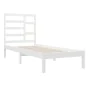 Solid white pine wood bed frame 100x200 cm by vidaXL, Beds and slatted bases - Ref: Foro24-3105786, Price: 96,12 €, Discount: %