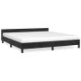 Bettgestell mit schwarzem Samtkopfteil 160x200 cm von vidaXL, Betten und Lattenroste - Ref: Foro24-347581, Preis: 121,29 €, R...
