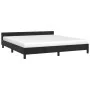 Bettgestell mit schwarzem Samtkopfteil 160x200 cm von vidaXL, Betten und Lattenroste - Ref: Foro24-347581, Preis: 121,29 €, R...