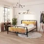 Metal bed frame 160x200 cm by vidaXL, Beds and slatted bases - Ref: Foro24-324873, Price: 177,35 €, Discount: %