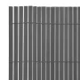 Grauer doppelseitiger Gartenzaun aus PVC 90x500 cm von vidaXL, Zaunpaneele - Ref: Foro24-43631, Preis: 55,42 €, Rabatt: %