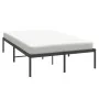 Schwarzer Metallbettrahmen 120x190 cm von vidaXL, Betten und Lattenroste - Ref: Foro24-350843, Preis: 114,05 €, Rabatt: %