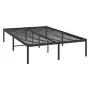 Schwarzer Metallbettrahmen 120x190 cm von vidaXL, Betten und Lattenroste - Ref: Foro24-350843, Preis: 114,05 €, Rabatt: %