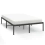 Black metal bed frame 120x200 cm by vidaXL, Beds and slatted bases - Ref: Foro24-350844, Price: 105,98 €, Discount: %