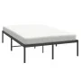 Estructura de cama de metal negro 120x200 cm de vidaXL, Camas y somieres - Ref: Foro24-350844, Precio: 105,98 €, Descuento: %