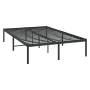 Black metal bed frame 120x200 cm by vidaXL, Beds and slatted bases - Ref: Foro24-350844, Price: 105,98 €, Discount: %